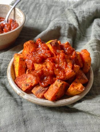 bravas veganas de boniato y especias