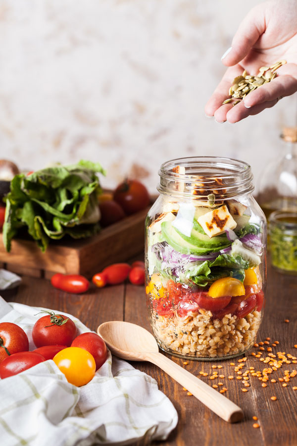 Nutrientes esenciales en una dieta vegetariana o vegana.